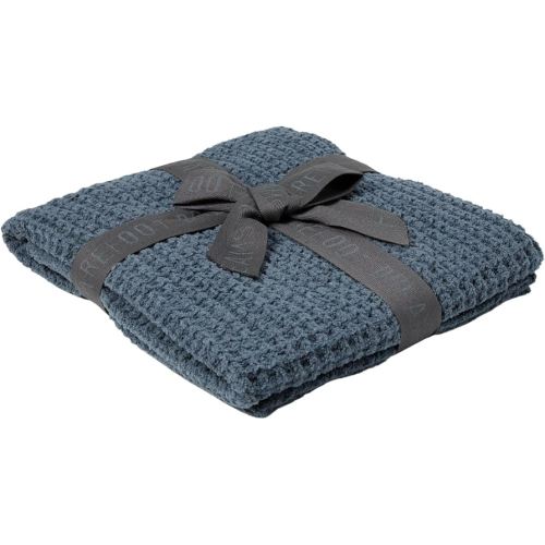 Barefoot Dreams Waffle Baby Blanket Smokey Blue One Size