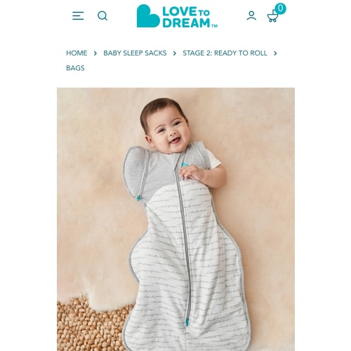 Swaddle Up™ Transition Bag 3.5 TOG Cotton White Dreamer