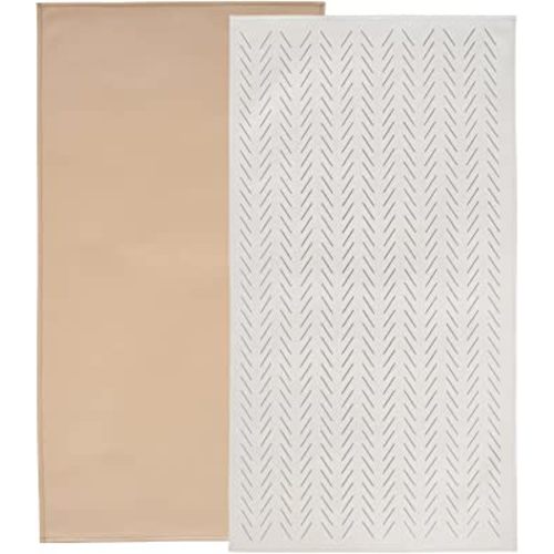 Owlowla Baby Diaper Changing Pad Portable Changing Mat Travel Changing Pad Liner for Baby and Small Toddler(Beige&Herringbone)