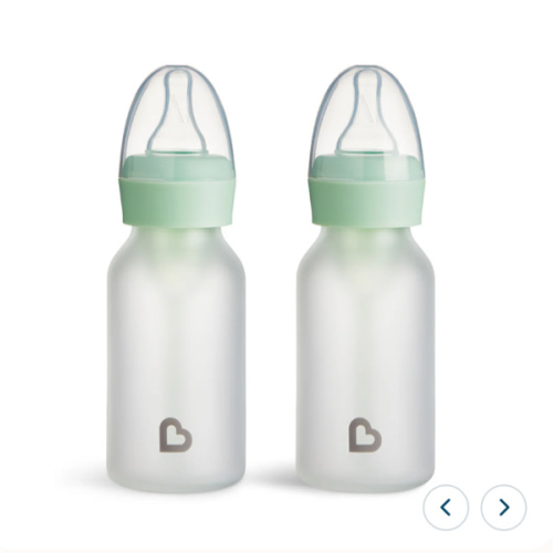 Bond™ Silicone Glass Bottle 4oz or 8oz, 2pk | Munchkin
