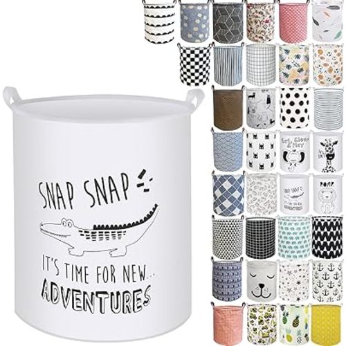 Collapsible Laundry Basket in Bedroom Waterproof Laundry Hamper in Bathroom Large Laundry Bag in College Dormitory Cloakroom Livingroom Nursery Organizer Toy Bin