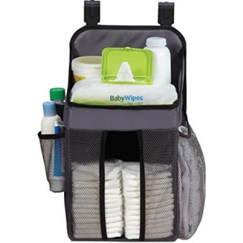 Dexbaby Playard Diaper Caddy and Nursery Organizer for Baby's Essentials - Gray