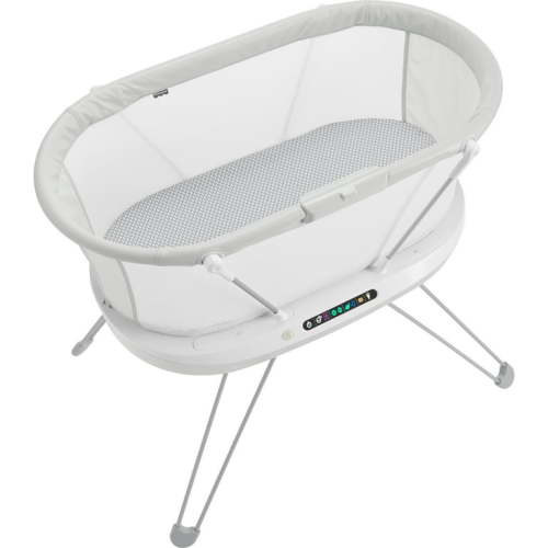 Fisher-Price Luminate Bassinet Baby Bedside Crib with Sound Detection Plus Lights and Music