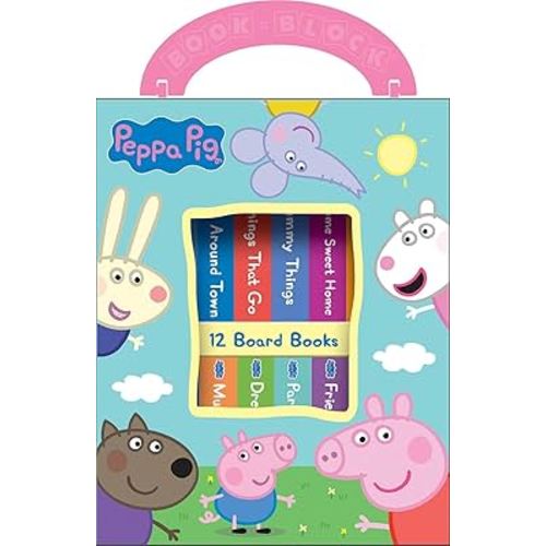 Peppa Pig - My First Library Board Book Block 12-Book Set - PI Kids