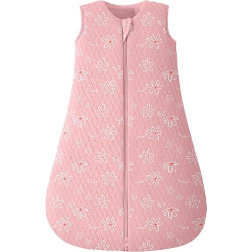 Looxii Baby Sleep Sack 0-6 Months 2.5 TOG Baby Wearable Blanket, Cotton Quilted Newborn Sleeping Bag 2-Way Zipper Warm Toddler Sleeping Sack for Winter