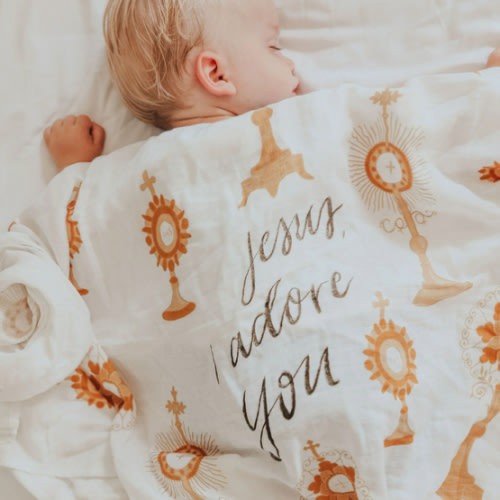 Monstrance Swaddle Blanket