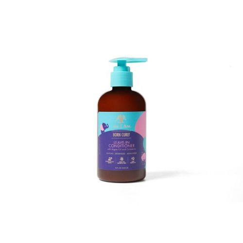 As I Am Born Curly Leave-In Conditioner - 8 fl oz: Moisturizing, Detangling, Strengthening, With Argan Oil