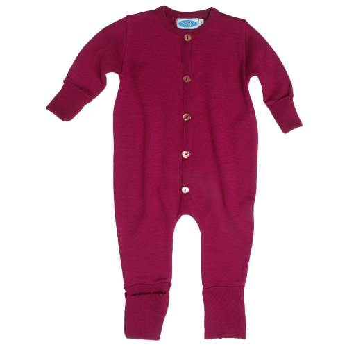 Wool/silk knit overall