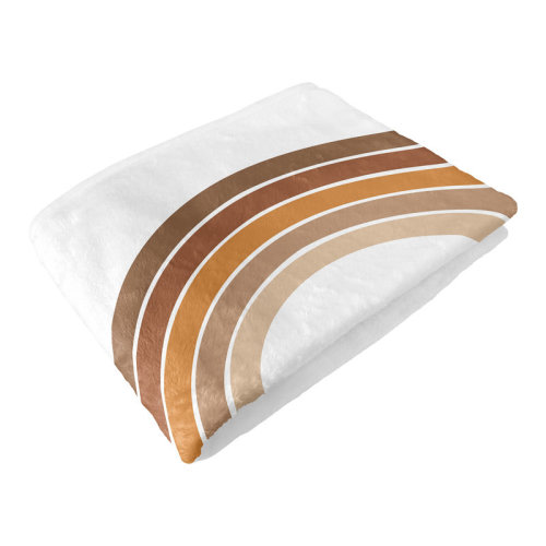 Sweet Jojo Designs Boho Sun White and Pumpkin Milestone Baby Blanket by Sweet Jojo Designs | Wayfair