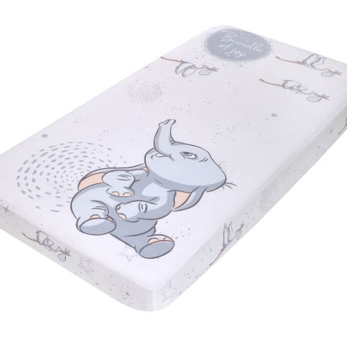 Disney Dumbo Sweet Little Baby 100% Cotton Photo Op Crib Sheet