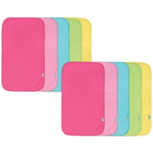 green sprouts Unisex Baby Stay-dry Burp Pad