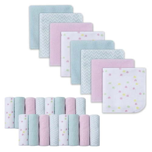 Baby Washcloths, Extra Soft and Ultra Absorbent Bath Cloth, Great Gifts for Newborn and Infants, 24 Pack, Unicorn
