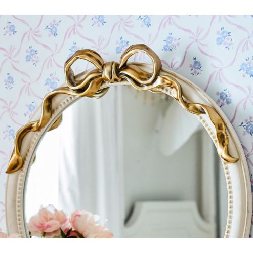 LoveShackFancy Bow Round Mirror (32")