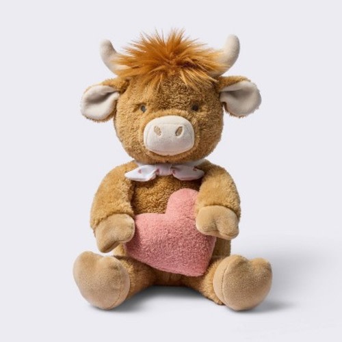 Cow Plush Stuffed Animal Toy with Detachable Rattle - Cloud Island™
