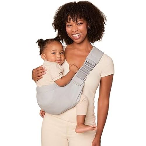 Ergobaby Upsie Hip Sling – Pearl Grey Baby Carrier – Lightweight, Adjustable Sling for Toddlers – Breathable & Ergonomic Design