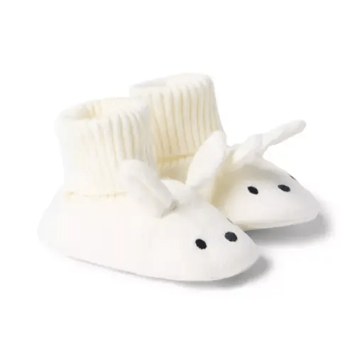 Newborn Cream And Sugar Baby Bunny Sweater Bootie by Janie and Jack