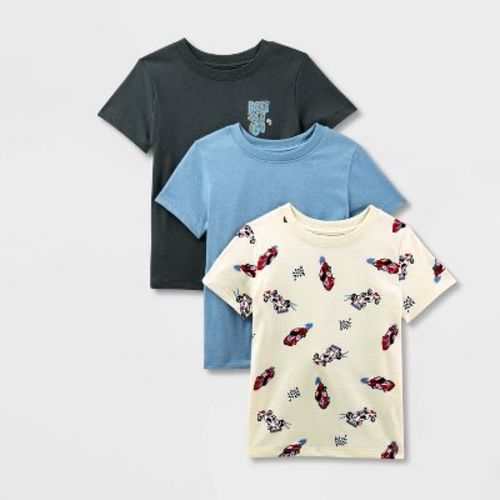 Toddler Boys' 3pk Short Sleeve Racecar T-Shirt - Cat & Jack™