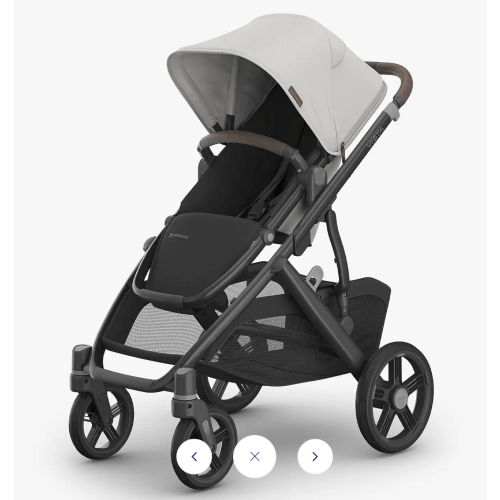 Vista V3 - Savannah-Pearl Gray Jacquard/Chestnut Leather - Baby Bloomers