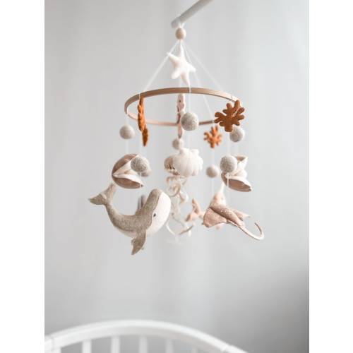 Neutral Mobile for Crib Baby Shower Gifts Ocean Crib Mobile - Etsy