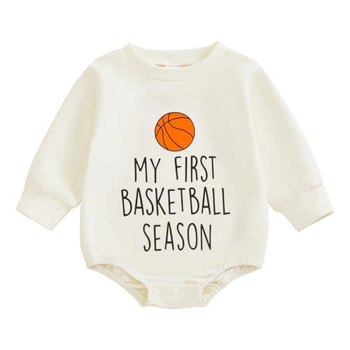Baby Boy Romper My First Basketball Season Onesie 3-6m