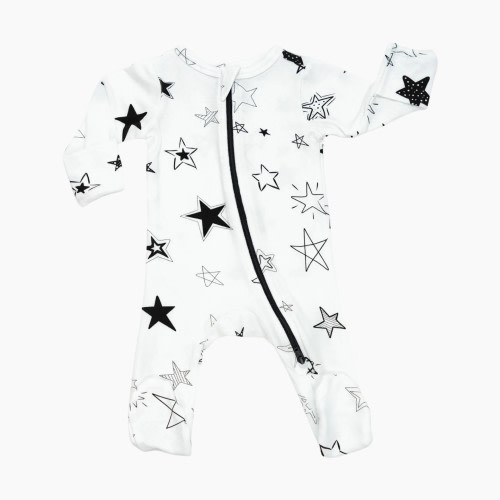 Norani Organic Baby Footie - Stars, 3-6 Months