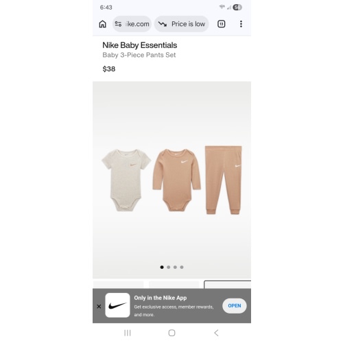 Nike Baby Essentials Baby 3-Piece Pants Set. Nike.com