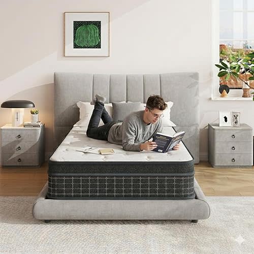 SupremeSleep 12 Inch Twin XL Mattress for College Dorm Room, Individually Wrapped Pocket Coils for Isolate Motion,Pressure Relief, CertiPUR-US Certified, Medium Feel for Teens, 80" Long