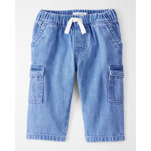Baby Organic Cotton Chambray Cargo Pants - Little Planet | Carter's