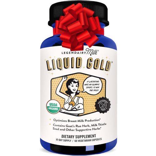 Legendairy Milk Liquid Gold Lactation Support | Lactation Supplement with Organic Goats Rue, Milk Thistle, Shatavari, Fennel, Alfalfa & Anise | Breastfeeding Supplements, 60 Count