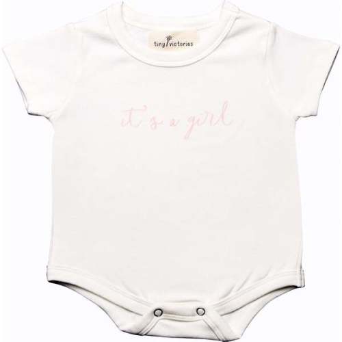It's A Girl Onesie - Tiny Victories | Maisonette