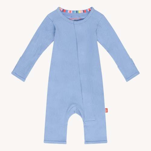 blue skies ribbed cotton magnetic fuss free coverall – Magnetic Me