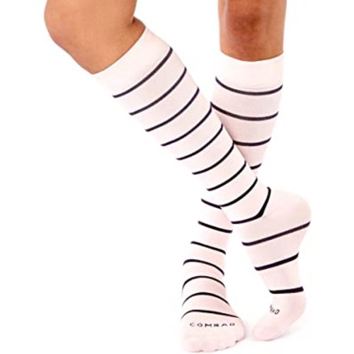 Comrad Nylon Knee High Socks - 15-20mmHg Graduated Compression Socks - Soft & Breathable Support Unisex Socks