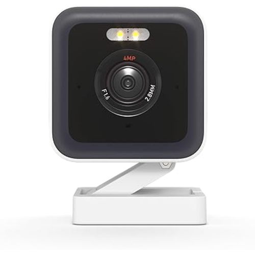 Wyze Cam v3 Pro Wired 2K Outdoor/Indoor Wi-Fi Camera for Home Security, Pet Baby Kids Elderly Monitoring, Edge AI, Color Night Vision, Spotlight Camera, Works with Alexa & Google Assistant, White