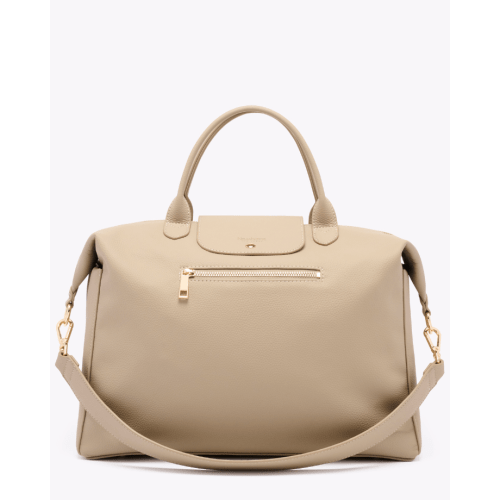 Milana Carryall | Designer Baby Bag - Vegan Leather - Sand – Neuwborne the label