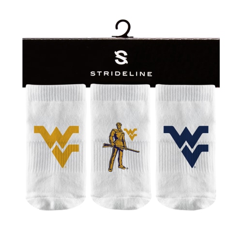 West Virginia University | Baby Socks 3 Pack | Primary Logo | N0093004 – Strideline Wholesale