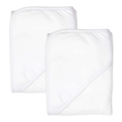 2-Pack Organic Cotton Hooded Towels- Bright White| Honest Baby Clothing