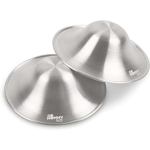 The Original Silver Nursing Cups, Nipple Shields for Nursing Newborn, Nipple Protector for Breastfeeding, Nipple Covers Breastfeeding, No Need Nipple Cream, Newborn Essentials Must Haves