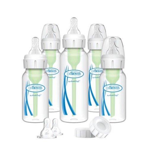 Dr. Brown's Natural Flow® Anti-Colic Options+™ Narrow Baby Bottle Newborn Gift Set | Dr. Brown's Baby