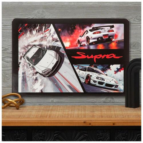 Toyota Supra Wood Wall Decor
