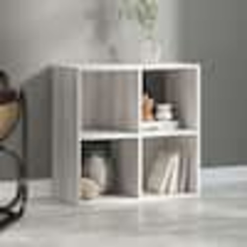 Signature DESIGN BY ASHLEY Paxberry 23.82 in. H x 23.74 in. W x 11.81 in. D White MDF 4-Cube Storage Organizer EA1811-2X2