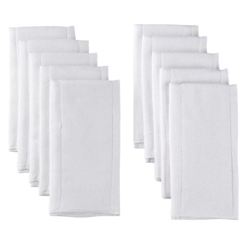 Gerber Unisex Baby Boys Girls Birdseye Prefold Cloth Diapers Multipack White Premiun 3-Ply 10 Pack