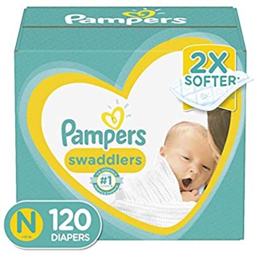 Pampers Swaddlers Disposable Diapers, Super Pack - Newborn, 84 Count