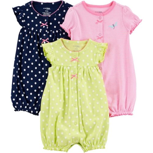 Simple Joys by Carter's baby-boys 3-pack Snap-up Rompers