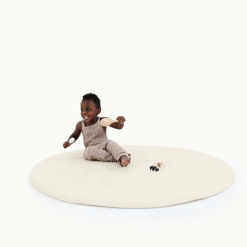 Padded Midi Circle in Ivory