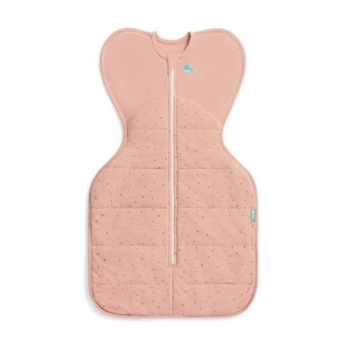 Love to Dream Warm Swaddle UP 2.5 TOG Baby Sleep Sack for Autumn & Winter | Arms Up Position for Self-Soothing, Calms Startle Reflex | Medium 13–19 lbs, Rose