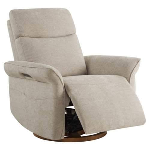Vinca Power Swivel Nursery Glider Recliner with Power Lumbar & Headrest