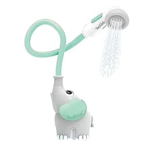 Amazon.com : Yookidoo Baby Bath Shower Head - Elephant Water Pump with Trunk Spout Rinser - Control Water Flow from 2 Elephant Trunk Knobs for Maximum Fun in Tub or Sink for Newborn Babies (Turquoise) : Toys & Games
