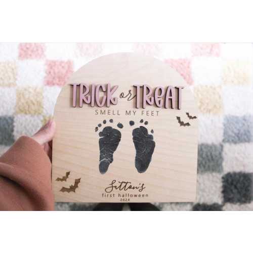 Baby's First Halloween Footprint Keepsake