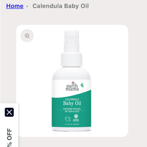 Calendula Baby Oil for Baby Massage | Earth Mama