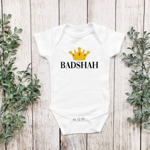 Badshah, King Bodysuit/Shirt - Bollywood, baby shower, gifts, Indian, Desi, Pakistani
